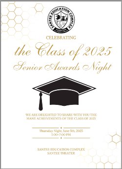 Senior Awards Night announcement